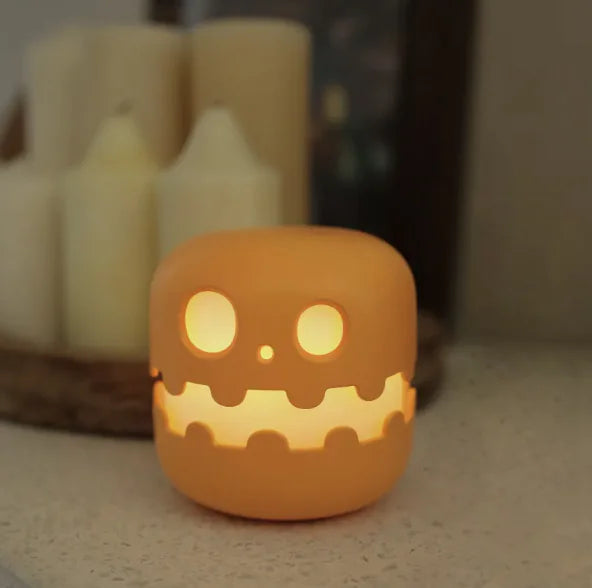 Ghostly pumpkin lamp
